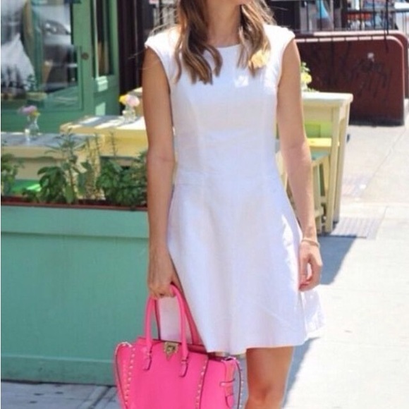 Zara Dresses & Skirts - | zara • white a-line cap sleeve cotton dress • small |
